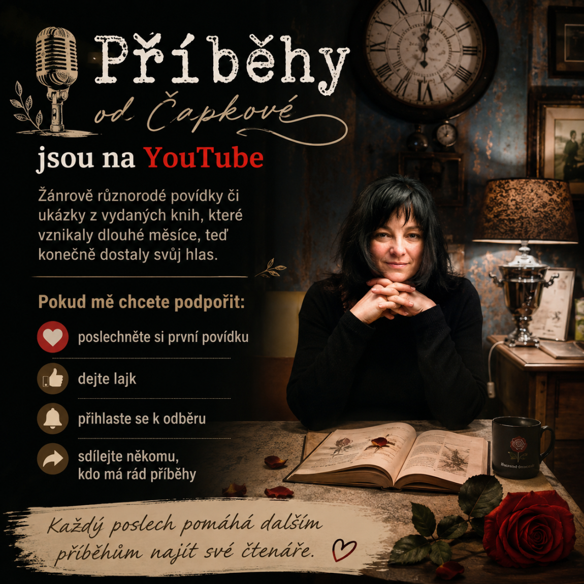 Zveme vás k&nbsp;poslechu nového podcastu Příběhy od Čapkové